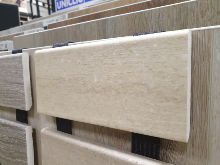 Плинтус SPC FARGO JC11006-3 Карамельный кварцит 2200*80*11мм