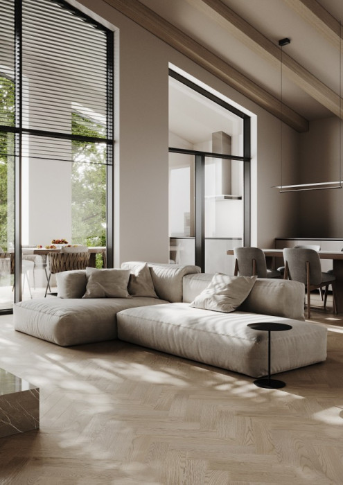 Кварцевый SPC паркет Quartz Parquet Штучный паркет Дуб Пряная Ваниль 44-1258-05