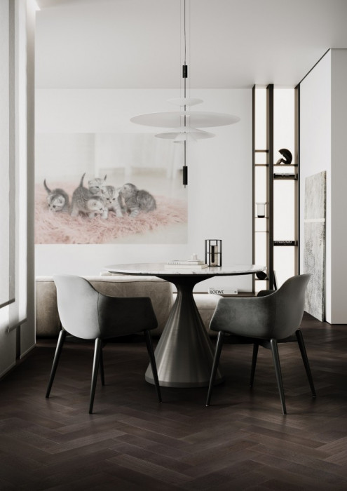 Кварцевый SPC паркет Quartz Parquet Штучный паркет Дуб Смоляной 44-1258-01