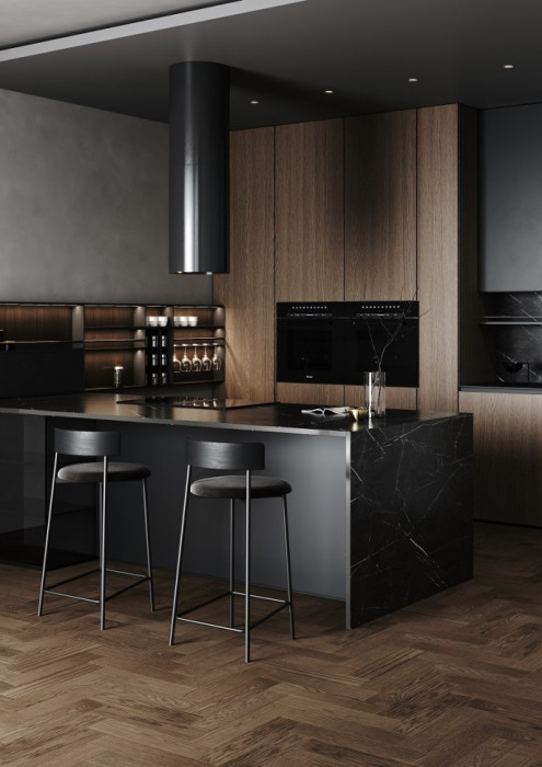 Кварцевый SPC паркет Quartz Parquet Штучный паркет Дуб Трюфельный 44-1258-03