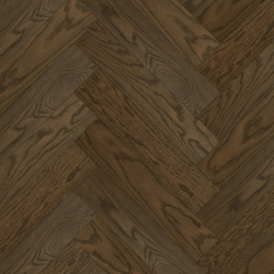 Кварцевый SPC паркет Quartz Parquet Дуб Брауни 33-413 браш Английская Ёлка