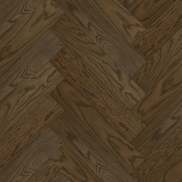 Кварцевый SPC паркет Quartz Parquet Дуб Брауни 33-413 браш Английская Ёлка
