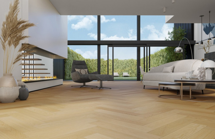 Кварцевый SPC паркет Quartz Parquet Дуб Тоскана 33-407 браш Английская Ёлка