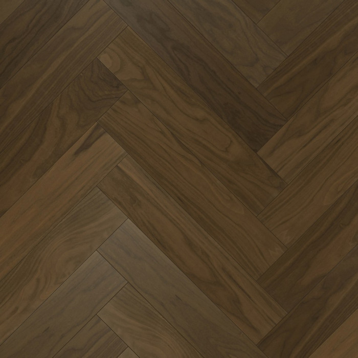 Кварцевый SPC паркет Quartz Parquet Орех Американский 33-400-29 Английская Ёлка