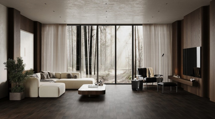 Кварцевый SPC паркет Quartz Parquet CLASSIC Венге Африканский Глянец 400-64