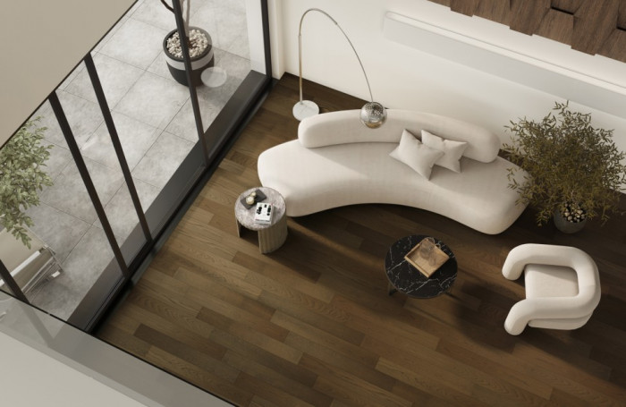 Кварцевый SPC паркет Quartz Parquet CLASSIC Дуб Брауни 413 браш