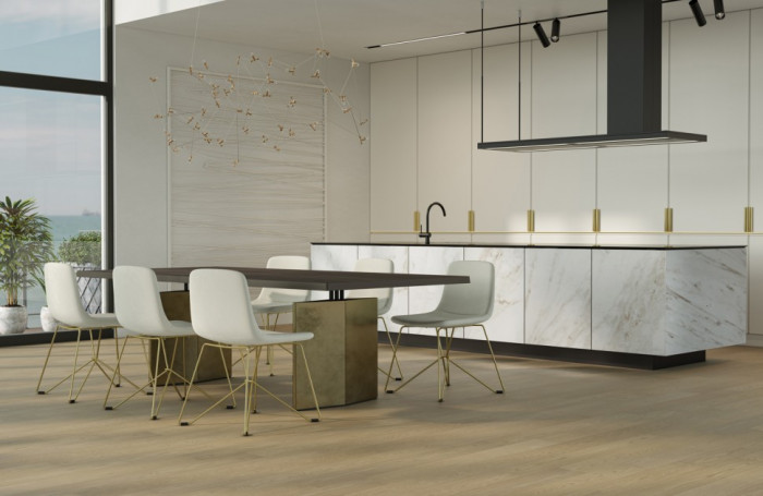 Кварцевый SPC паркет Quartz Parquet CLASSIC Дуб Карельский 419 браш