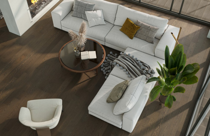 Кварцевый SPC паркет Quartz Parquet CLASSIC Дуб Рустикальный 410 браш