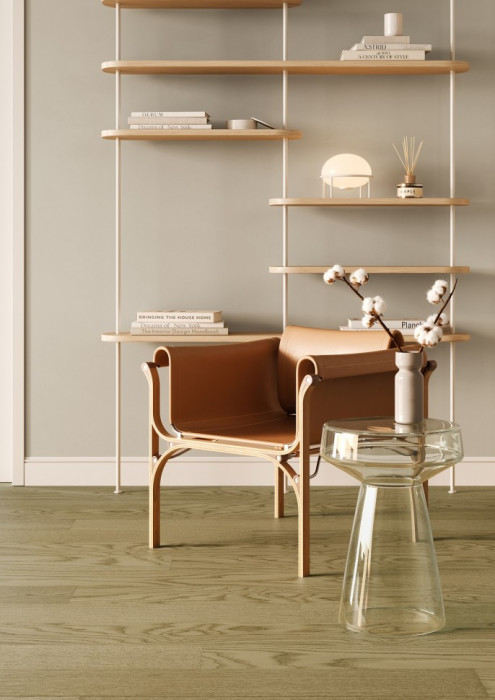 Кварцевый SPC паркет Quartz Parquet CLASSIC Дуб Флэт Уайт 1258-55