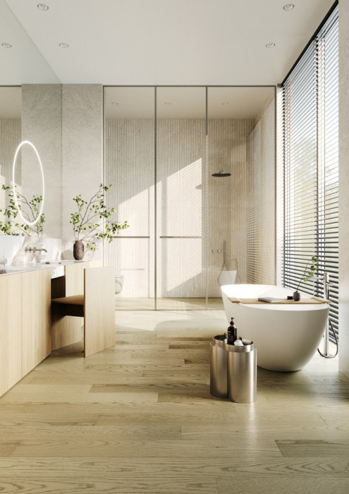 Кварцевый SPC паркет Quartz Parquet CLASSIC Дуб Шампань 414 браш