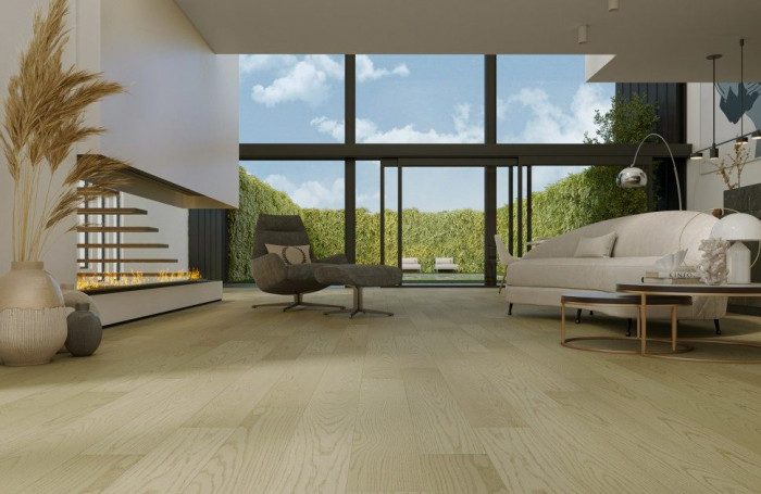 Кварцевый SPC паркет Quartz Parquet CLASSIC Дуб Шампань 414 браш