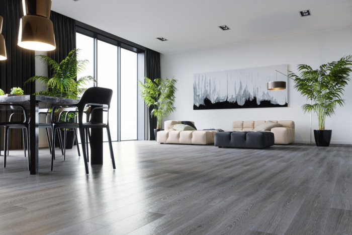 Каменный ламинат SPC ReFloor Fargo Comfort Дуб Серый Иней 379-1