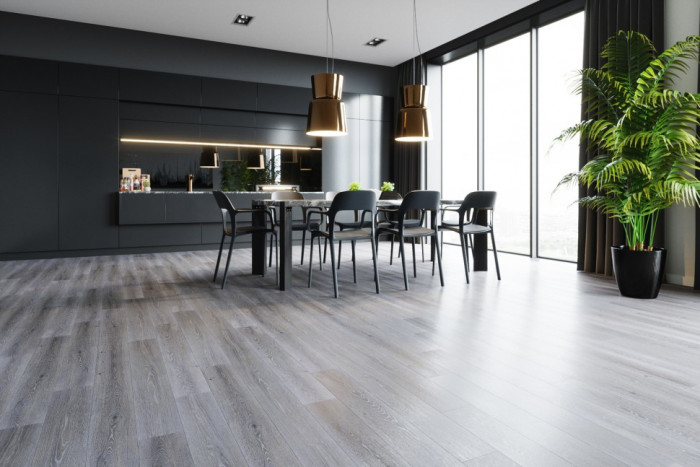 Каменный ламинат SPC ReFloor Fargo Comfort Дуб Серый Иней 379-1