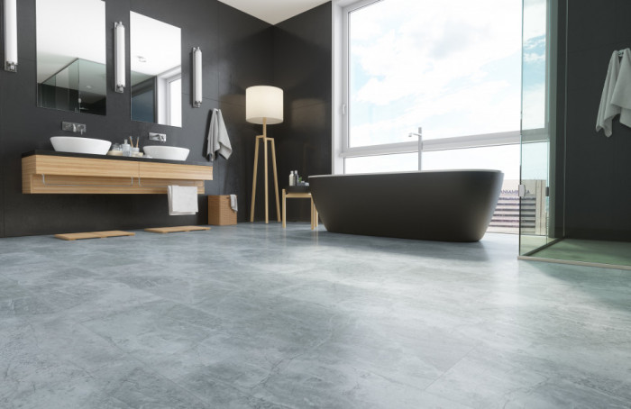 Каменный ламинат SPC ReFloor Fargo Stone Дымчатый Меланит 61S455