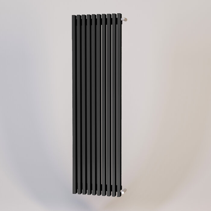 Вертикальные радиаторы Aqua V 14 секций, Черные RAL9005
