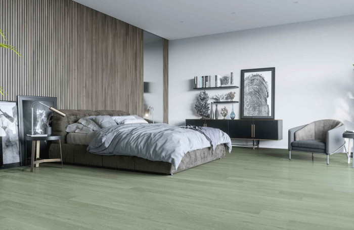 Кварцевый SPC ламинат Home Expert 2106-12 Дуб Густой туман 1220*150*3.5мм, 0,3 мм