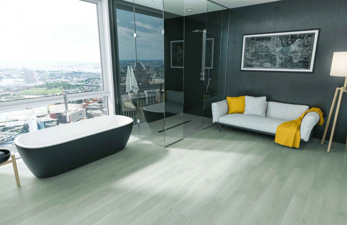 Кварцевый SPC ламинат Home Expert 943-07 Дуб Ледяной замок 1220*150*3.5мм, 0,3 мм