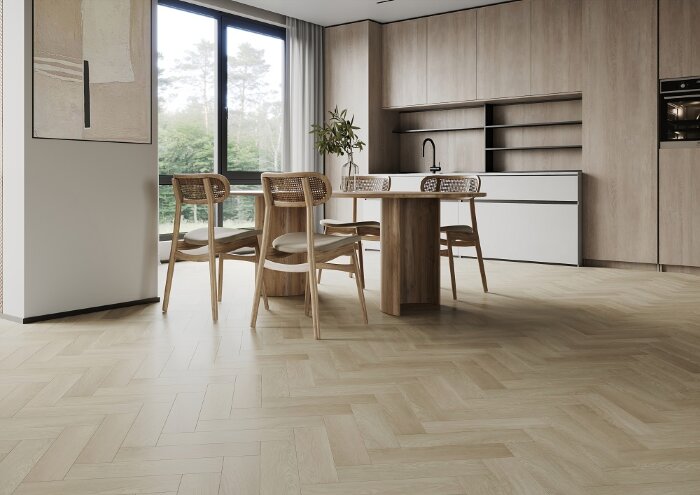 Кварцевый SPC ламинат Home Expert Parquet Design Дуб Английский 44-6191-28 (400х100х4,5мм)
