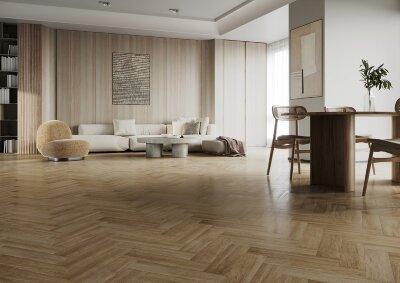 Кварцевый SPC ламинат Home Expert Parquet Design Дуб Фраппе 44-7009-64 (400х100х4,5мм)