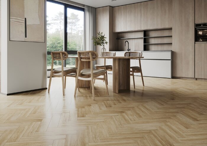 Кварцевый SPC ламинат Home Expert Parquet Design Дуб Фраппе 44-7009-64 (400х100х4,5мм)