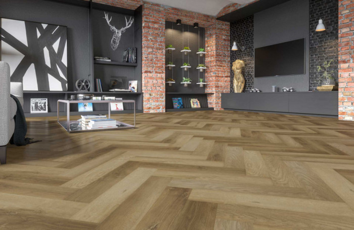 Каменный ламинат SPC ReFloor Fargo Parquet 33-2187-09 Дуб Афины (615*123*4мм)