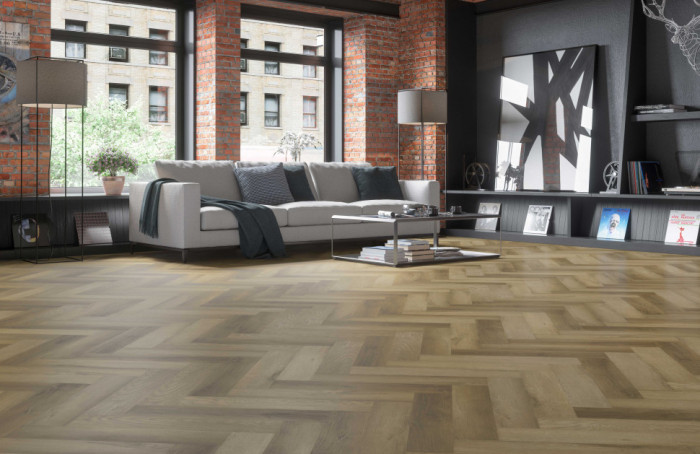 Каменный ламинат SPC ReFloor Fargo Parquet 33-2187-09 Дуб Афины (615*123*4мм)
