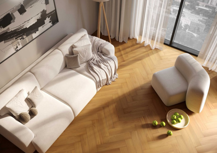 Кварцевый SPC паркет Quartz Parquet Штучный паркет 44-400-71 Тик Южноамериканский