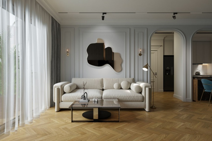 Кварцевый SPC паркет Quartz Parquet Штучный паркет 44-550-62 Вяз Кенигсберг