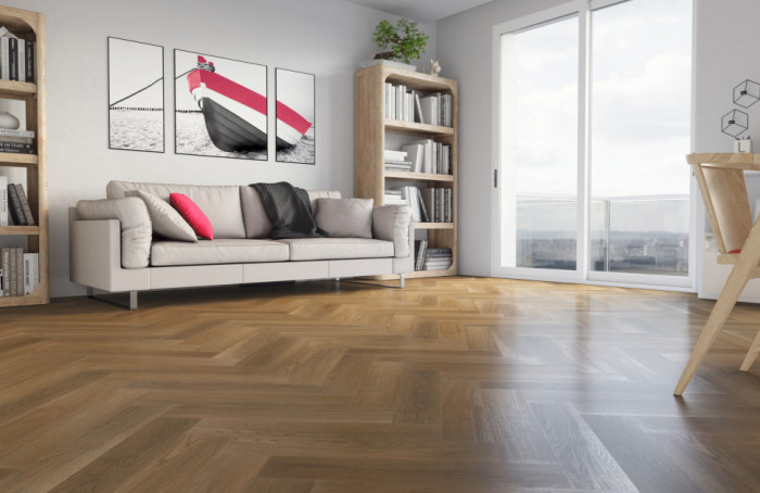 Каменный ламинат SPC ReFloor Fargo Parquet 33-63W948  Дуб Монако (615*123*4мм)