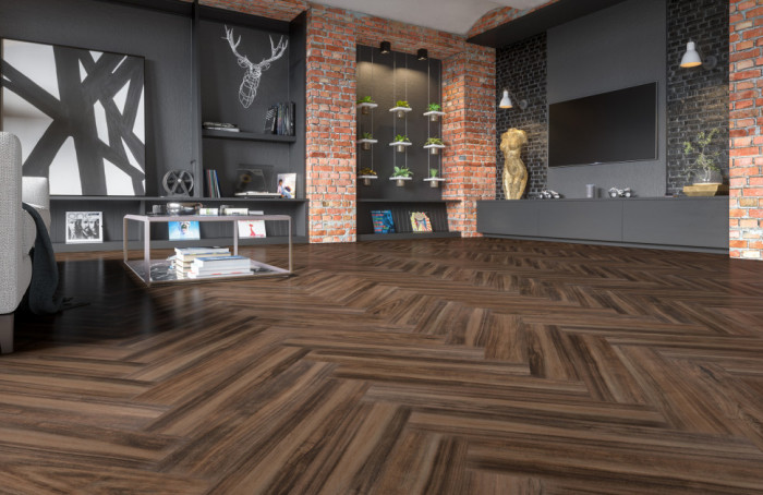 Каменный ламинат SPC ReFloor Fargo Parquet 33-64W929  Дуб Сиена (615*123*4мм)