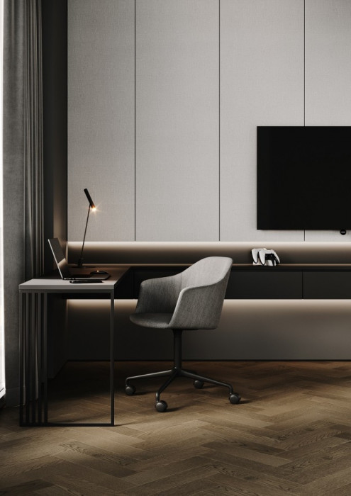 Кварцевый SPC паркет Quartz Parquet Штучный паркет Дуб Амбарный 44-1258-04