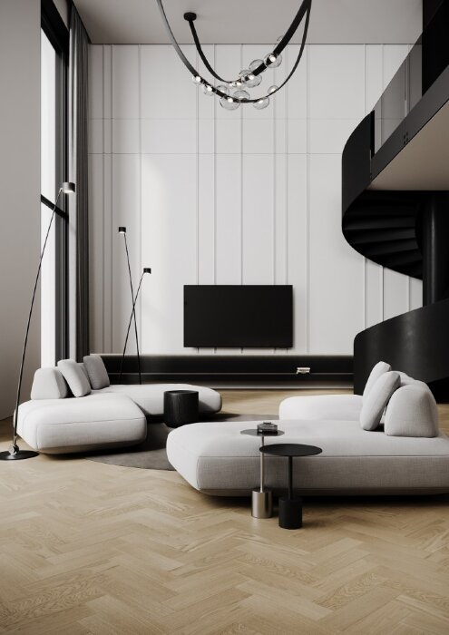 Кварцевый SPC паркет Quartz Parquet Штучный паркет Дуб Бисквитный 44-1258-07