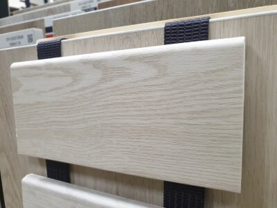 Плинтус SPC FARGO JC 18001-35 Ясень Белый 2200*80*11мм